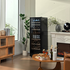 LeCavist 168 Bottle Single Zone Wine Cabinet Black LEK168PV  image NaN