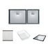 Franke CMX220-50/34P1 Centinox Minimalist 1 and 3/4 Bowl Sink with Accessories image NaN