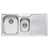 Oliveri Diaz 1 & 1/2 Bowl Topmount Sink with Right Hand Drainer  DZ101NTH  image NaN