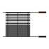 Tramontina Churrasco Black BBQ Grill with Wood Handles 26494000 image NaN