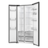 Hisense 541L PureFlat Side by Side Fridge with Non-Plumbed Water Dispenser Black HRSBS540BW image NaN