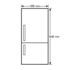 Westinghouse WBB3400PA 340L Fridge image NaN