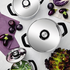 Tramontina Grano Compact 3 Piece Try-Ply Stainless Steel Cookware set with Silicone handles 65240200 image NaN