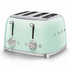 Smeg Temperature Control Kettle and Four Slice Toaster Breakfast Pack Pastel Green KLF04PGAUTSF03PGAU image NaN