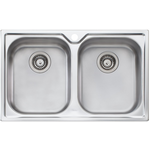 Oliveri DZ163 Diaz Double Bowl Topmount Sink hero image