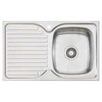 Oliveri Endeavour Single Bowl Topmount Sink with Left Hand Drainer EE22 hero image