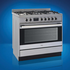 Haier 90cm Freestanding Dual Fuel Cooker Stainless Steel HOR90S9MSX1 image NaN