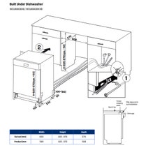 Westinghouse 60cm Dark Stainless Steel Auto Door -Steam Underbench Dishwasher WSU6608KXB hero image
