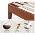 Zinus Queen Deluxe Solid Wood Bed Frame Dark Brown AU-PWPBBHE-12Q image NaN