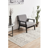 Rug Culture Chrome Medium Silver & Off White Rug 300X80CM - CRO-ADD-SIL-300X80 image NaN