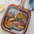 Tramontina Grano 22cm Tri-Ply Clad Skillet Grill Pan 62159220 image NaN