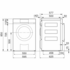V-ZUG AdoraDry V2000 Heat Pump Dryer AT2TWHWR with Drainage Set 1201165014KIT image NaN