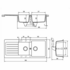 Abey TD200TCR Schock Typos 1 and 3/4 Bowl Left Hand Drainer Sink Pack image NaN