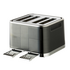 Russells Hobbs Geo Steel 4 Slice Toaster Black Stainless Steel RHT404BLK image NaN