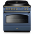 Falcon 90cm Classic FX Induction Freestanding Oven/Stove Stone Blue and Brass CLA90FXEISB-BR image NaN