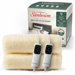 Sunbeam Sleep Perfect Wool Fleece Anti Bacterial Queen Electric Blanket BLW6651 hero image