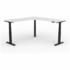 OLG Agile+ Adjustable 90 Degree Workstation 1800x1800x600 White Worktop with Black Frame OG_AG3MEW18186B_WRH image NaN