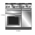 Falcon 90cm Elise Freestanding Dual Fuel Oven/Stove White and Nickel ELS90DFWH/N image NaN