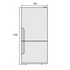 Westinghouse 529L Bottom Mount Fridge WBE5360SA image NaN