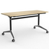 OLG Modulus Table 1500x750 New Oak Worktop with Black and Chrome Frame OG_MFLIP1575B_NO image NaN