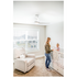 Big Ass Fans Haiku L White 44 Inch Ceiling Fan with LED 1595mm Drop Tube HAIKUL-W-44-1595MM image NaN