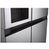 LG 635L Side by Side Fridge with Non-plumbed Ice & Water Dispenser Stainless Steel GS-N600PL&nbsp; image NaN