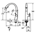 KWC 10201122176 Zoe Pull-Out Tap with Spray and Light image NaN