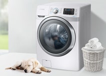Samsung WF16J9000KW Front Load Washing Machine hero image