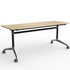OLG Modulus Table 1800x900 New Oak Worktop with Black and Chrome Frame OG_MFLIP189B_NO image NaN