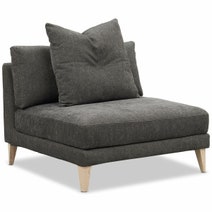 Kalona KYOTO Left Facing Extended Chaise Sofa Pewter WS-205-LCS-VILA-27 hero image