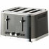 Russells Hobbs Geo Steel 4 Slice Toaster Black Stainless Steel RHT404BLK image NaN
