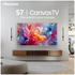 Hisense 55'' S7S Hi-QLED 4K Canvas TV Black 55S7SAU [2026] image NaN