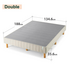 Zinus Justina Double Upholstered 35cm Ensemble Bed Base Beige AU-FRBX-7BG-D image NaN