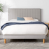 Zinus Debi Queen Upholstered Fabric Bed Base Light Grey AU-FHVP-LG-Q image NaN
