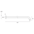 Rogerseller Tonic 400mm Wall Shower Arm - Brushed Nickel 3506000207 image NaN