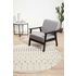 Rug Culture Chrome Small Silver & Off White Rug 150X150CM - CRO-ELS-SIL-150X150 image NaN