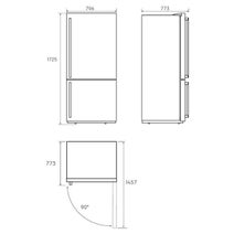 Electrolux 496L Bottom Mount Fridge Stainless Steel EBE5307SC-R hero image