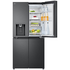 LG 506L French Door Fridge with Slim Non-Plumbed In-Door Ice and Water Dispenser Matte Black GF-LN500MBL image NaN