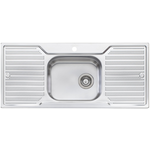 Oliveri DZ133 Diaz Single Bowl Double Drainer Topmount Sink hero image
