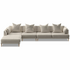 Kalona KYOTO Left Facing Extended Chaise Sofa Pearl WS-205-LCS-VILA-54 image NaN