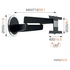 Vogel's NEXT7346 Full-Motion OLED TV Wall Mount for 40 to 65 Inch TVs Black image NaN