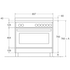 La Germania 90cm Freestanding Oven with Induction Cooktop TUS90IND60LAX image NaN