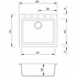 Oliveri Florence Black Single Bowl Topmount Sink FE-BL1561 image NaN