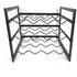 L.T. Williams 12 Bottles Stackable Wine Rack 3 Tier Black 8300-LT image NaN