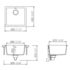 Abey QN-100SB Schock Quadro Single Bowl Sink image NaN