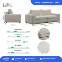 Kalona ROVINJ Two Seater Sofa Pearl WS-201-LR-VILA-54 hero image