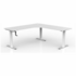OLG Agile Winder Height Adjust 90 Degree Workstation 1800x1800x600 White Worktop with White Frame OG_AGW9018186W_WRH image NaN