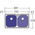 Oliveri NP63U Nu-Petite Double Bowl Undermount Sink image NaN