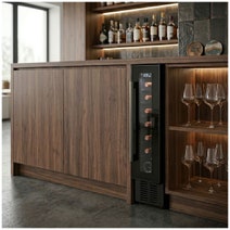 Cantina 7 Bottle Single Zone Wine Cabinet Black CCWIS7B hero image