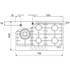 Brohn 90 cm Gas Cooktop Stainless Steel BRGC906IT image NaN